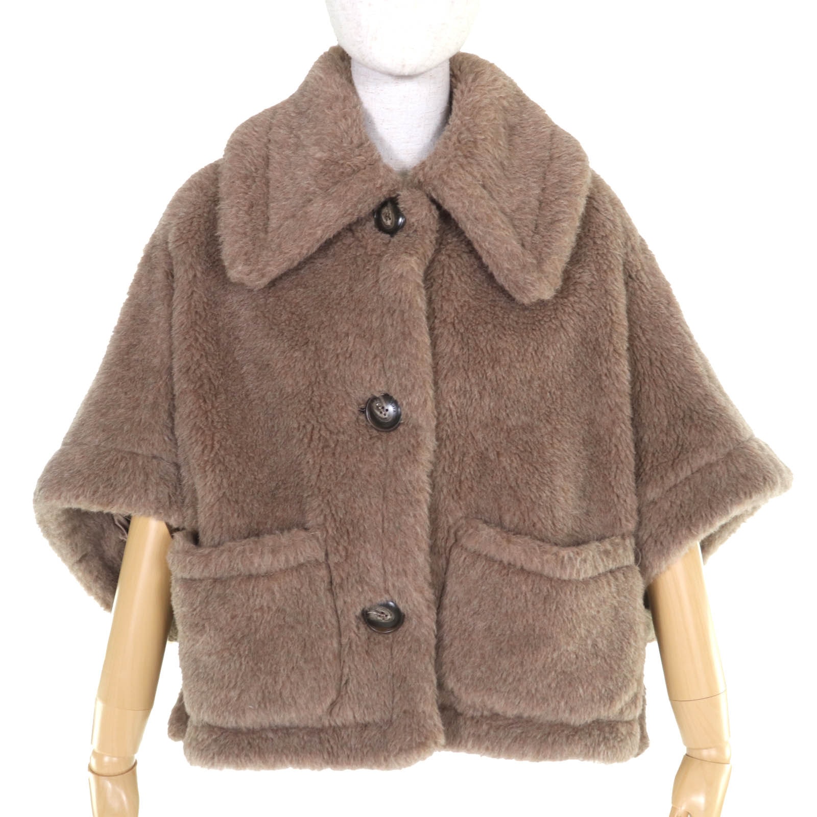 未使用品 マックスマーラ ポンチョ テディベア 白タグ 23473618336