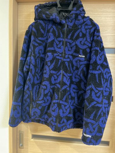 Supreme Celtic Knot Reversible WINDSTOPPER Fleece Hooded Jacket "Black"