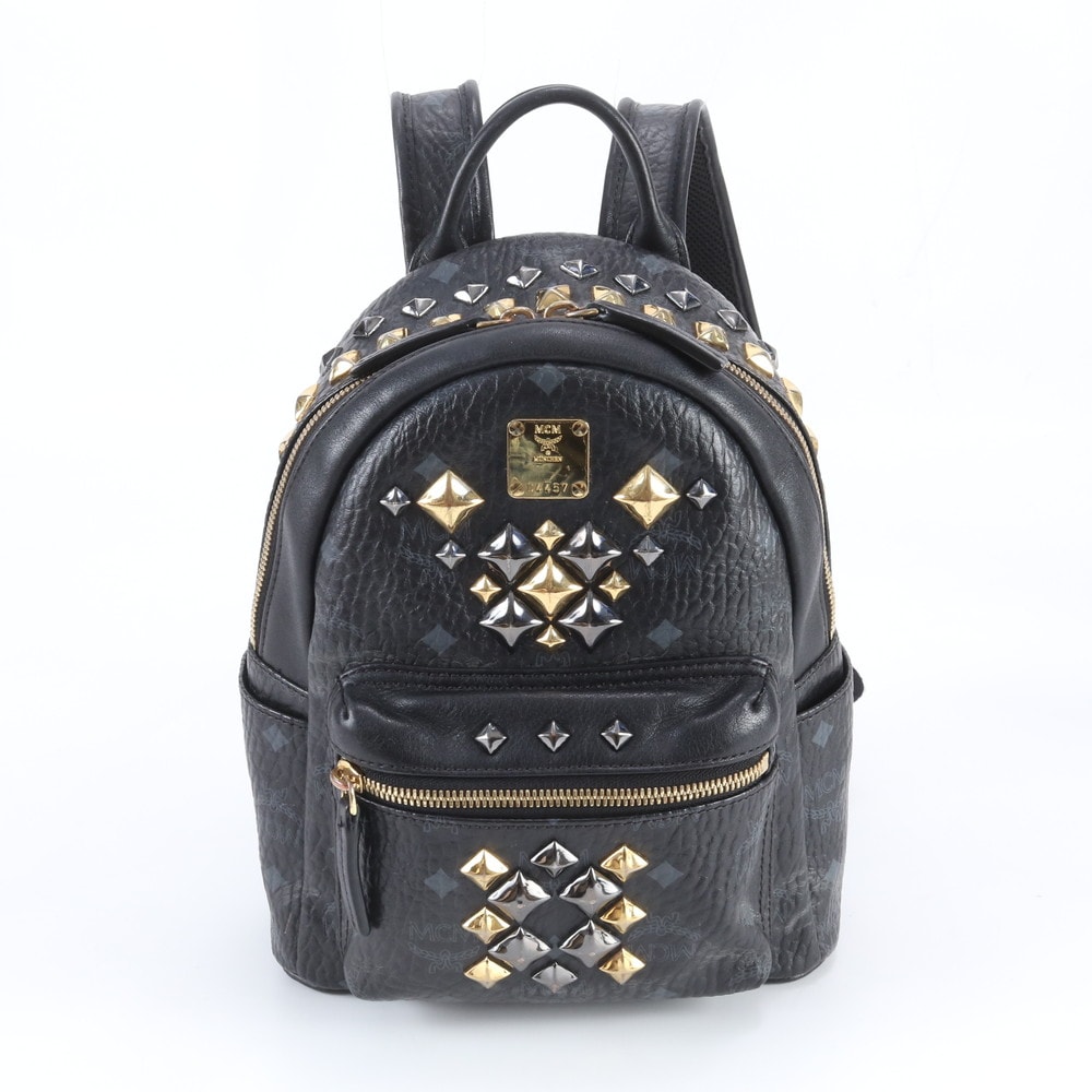 ■美品 MCM エムシーエム ヴィセトススタッズリュックサック
