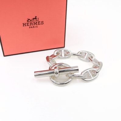 Hermes Chaine D'ancre TGM Bracelet "Silver"