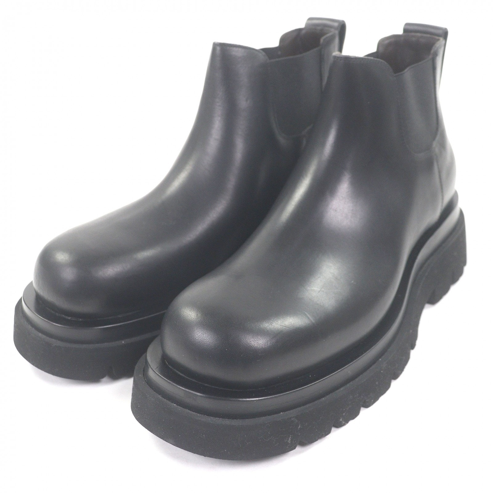 極美品 ボッテガヴェネタ アンクルブーツ ラグ ブラック 39 634403