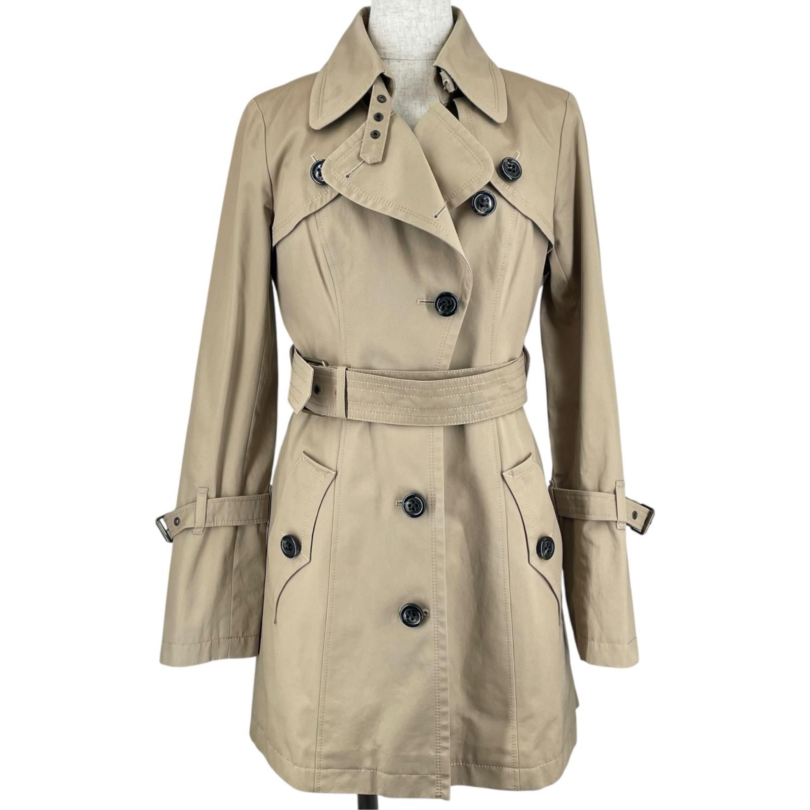美品 バーバリーブルーレーベル トレンチコート ベージュ レディース 38