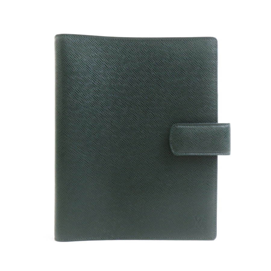 ルイ ヴィトン LOUIS VUITTON 手帳カバー タイガ タイガ ダークグリーン メンズ【中古】 e61743a