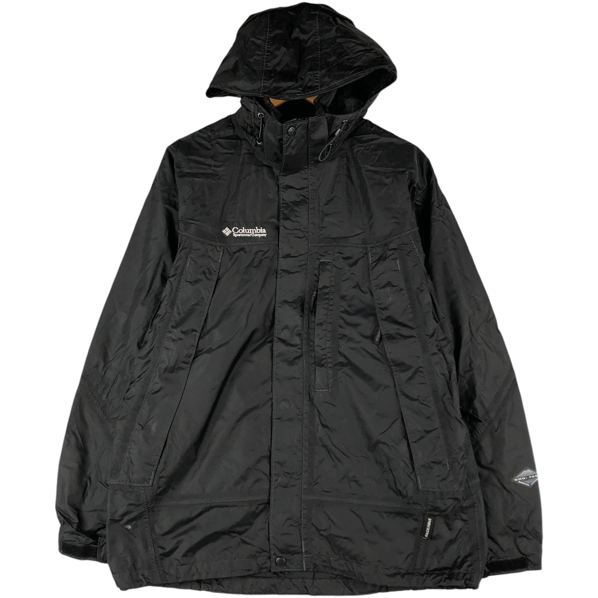 古着 コロンビア Columbia OMNI‐TECH オムニテック PACKABLE パッカブル マウンテンパーカー シェルジャケット メンズM相当/eaa602963
