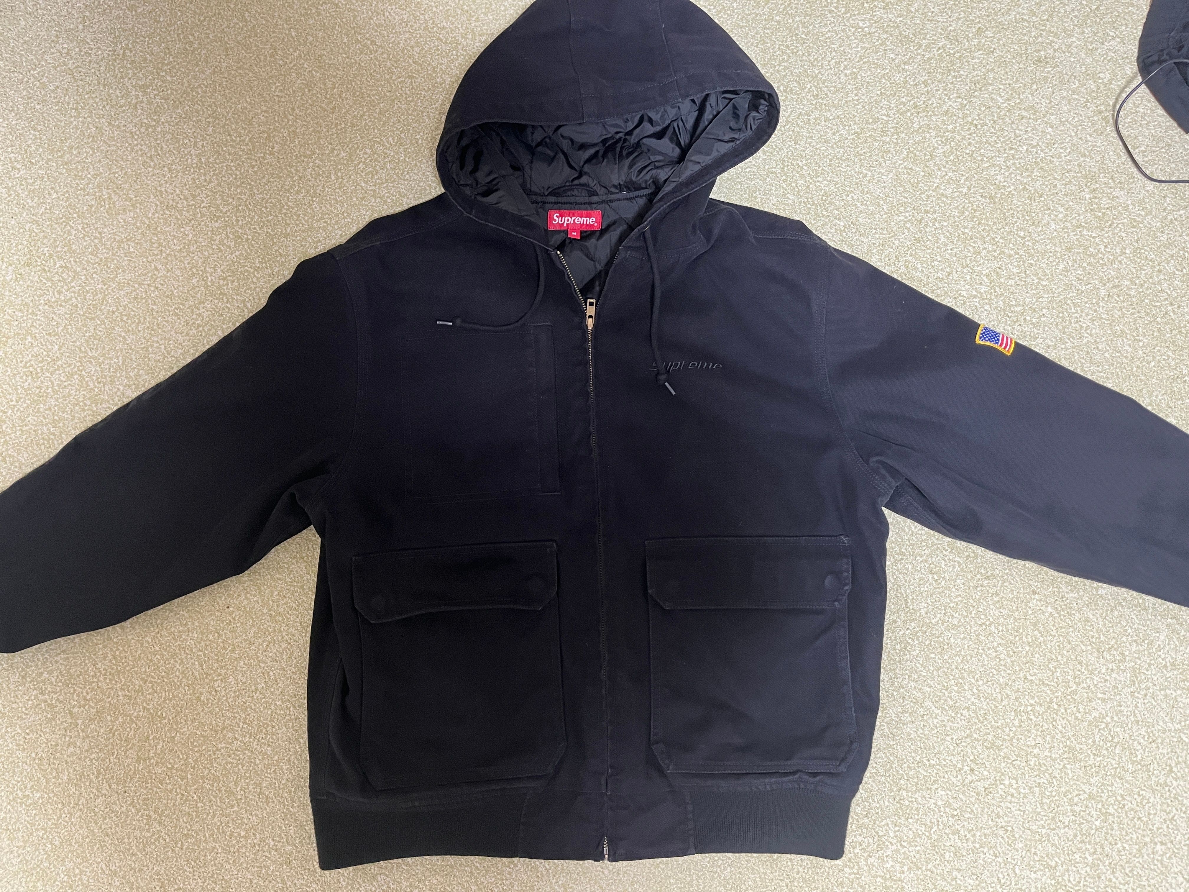 Supreme Canvas Hooded Work Jacket 