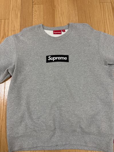 Supreme Box Logo Crewneck "Heather Grey" (22FW)