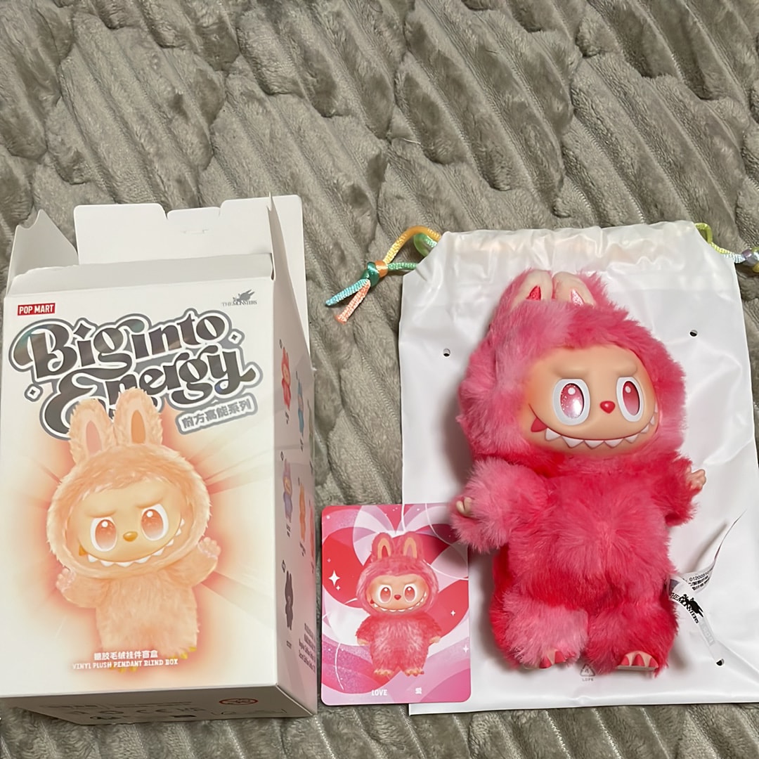 POP MART THE MONSTERS (LABUBU) Big into Energy Series Plush Pendant LOVE