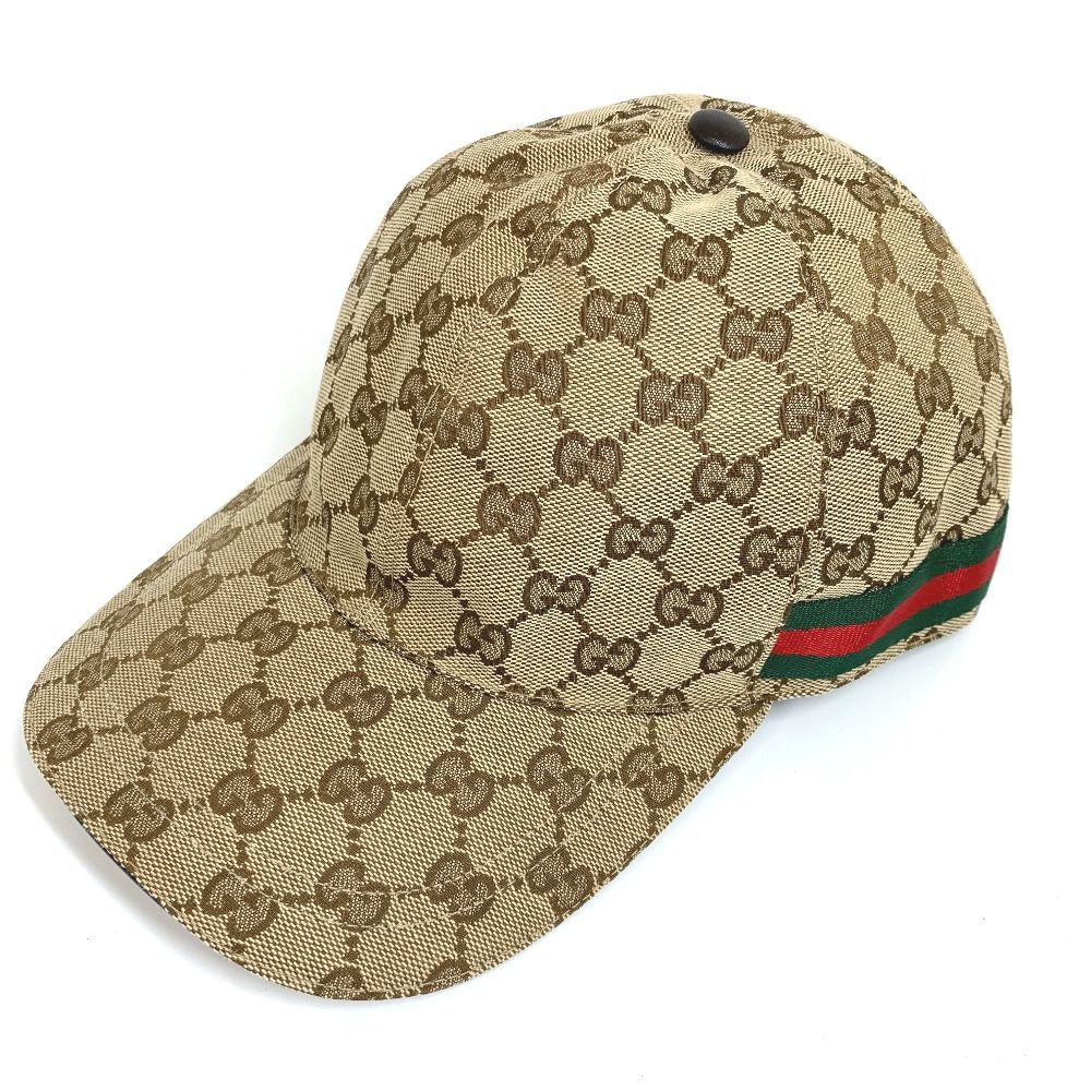 グッチ 200035 シェリーライン ベースボール キャップ GGキャンバス