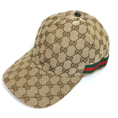 グッチ 200035 シェリーライン ベースボール キャップ GGキャンバス