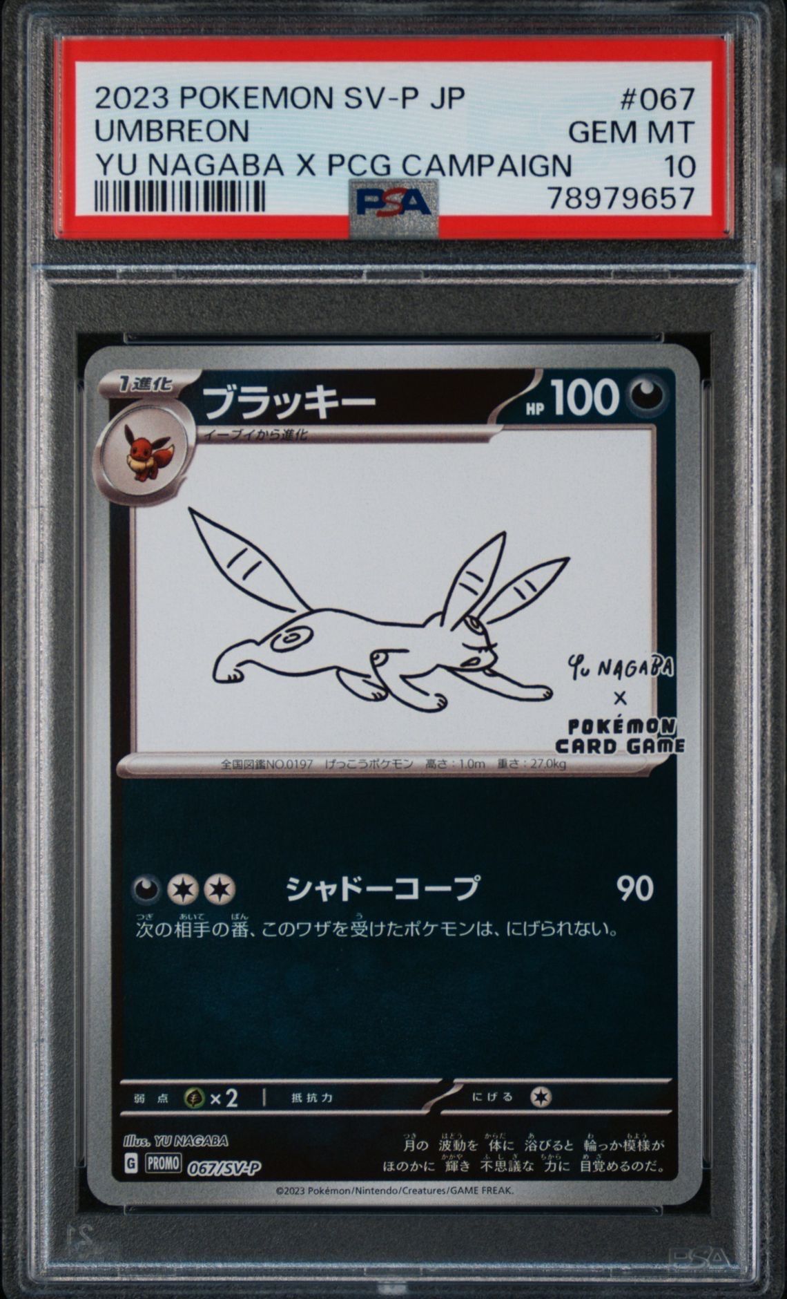 ブラッキー: プロモ (ナガバブラッキー) [SV-P 067](「YU NAGABA×ポケモンカードゲーム」プロモーションカード「SV-P」)