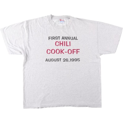 古着 90年代 ヘインズ Hanes CHILI COOK-OFF プリントTシャツ メンズL相当 ヴィンテージ/eaa653944