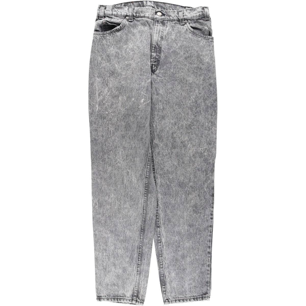 古着 90年代 リーバイス Levi's 40550-4158 ケミカルウォッシュ ブラックデニム テーパードデニムパンツ USA製 メンズw32相当 ヴィンテージ/evb032786