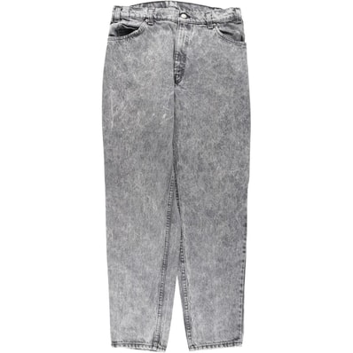 古着 90年代 リーバイス Levi's 40550-4158 ケミカルウォッシュ ブラックデニム テーパードデニムパンツ USA製 メンズw32相当 ヴィンテージ/evb032786