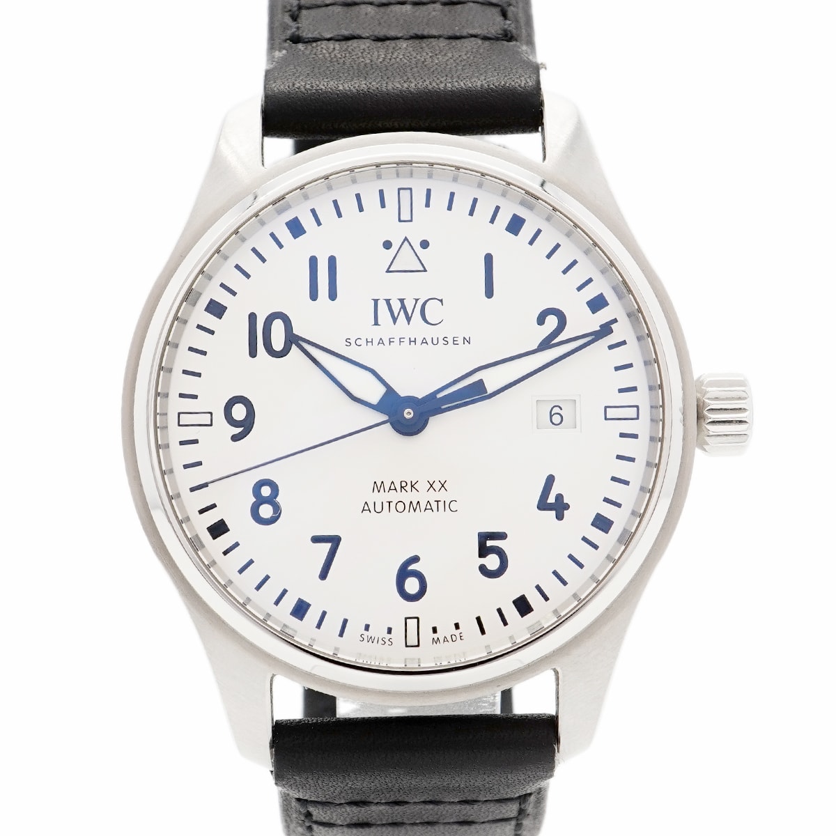 【6wbd0332】IWC アイダブリューシー シャフハウゼン パイロット マークXX IW328207 シルバー文字盤【中古】腕時計 メンズ