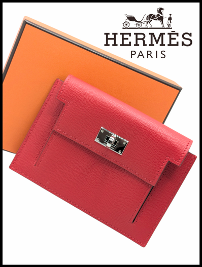 ✨極美品✨ エルメス ケリーポケットコンパクト ヴォーエプソン コインケース財布