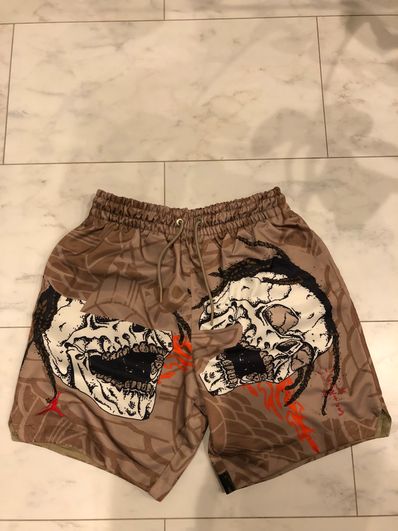 Air Jordan x Travis Cactus Jack Pool Short "Khaki Desert"