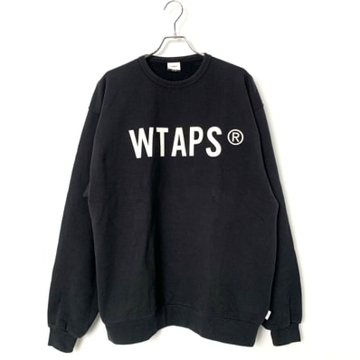 WTAPS 21AW SCREEN WTVUA CREWNECK SWEAT Black