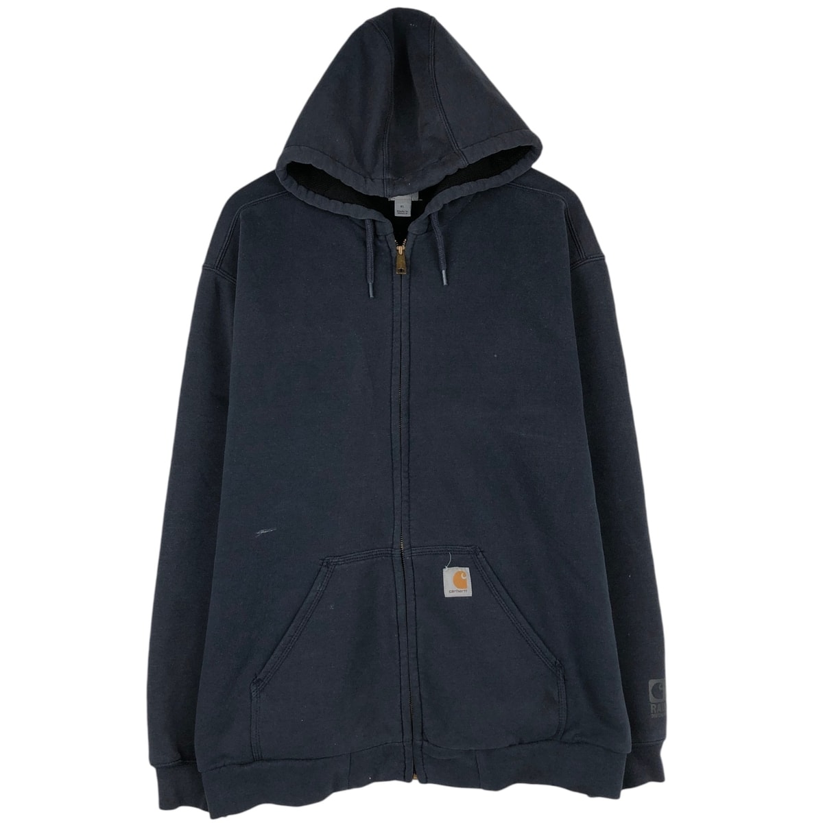 古着 カーハート Carhartt RAIN DEFENDER レインディフェンダー スウェットフルジップパーカー メンズXL相当/eaa630468