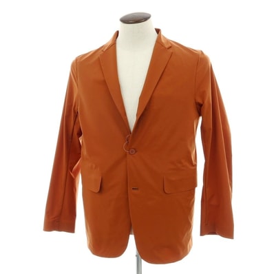 【中古】デサント DESCENTE ポリエステル 3B カジュアルジャケット オレンジブラウン【サイズL】【メンズ】