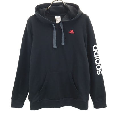 adidas アディダス 長袖 パーカー M ブラック