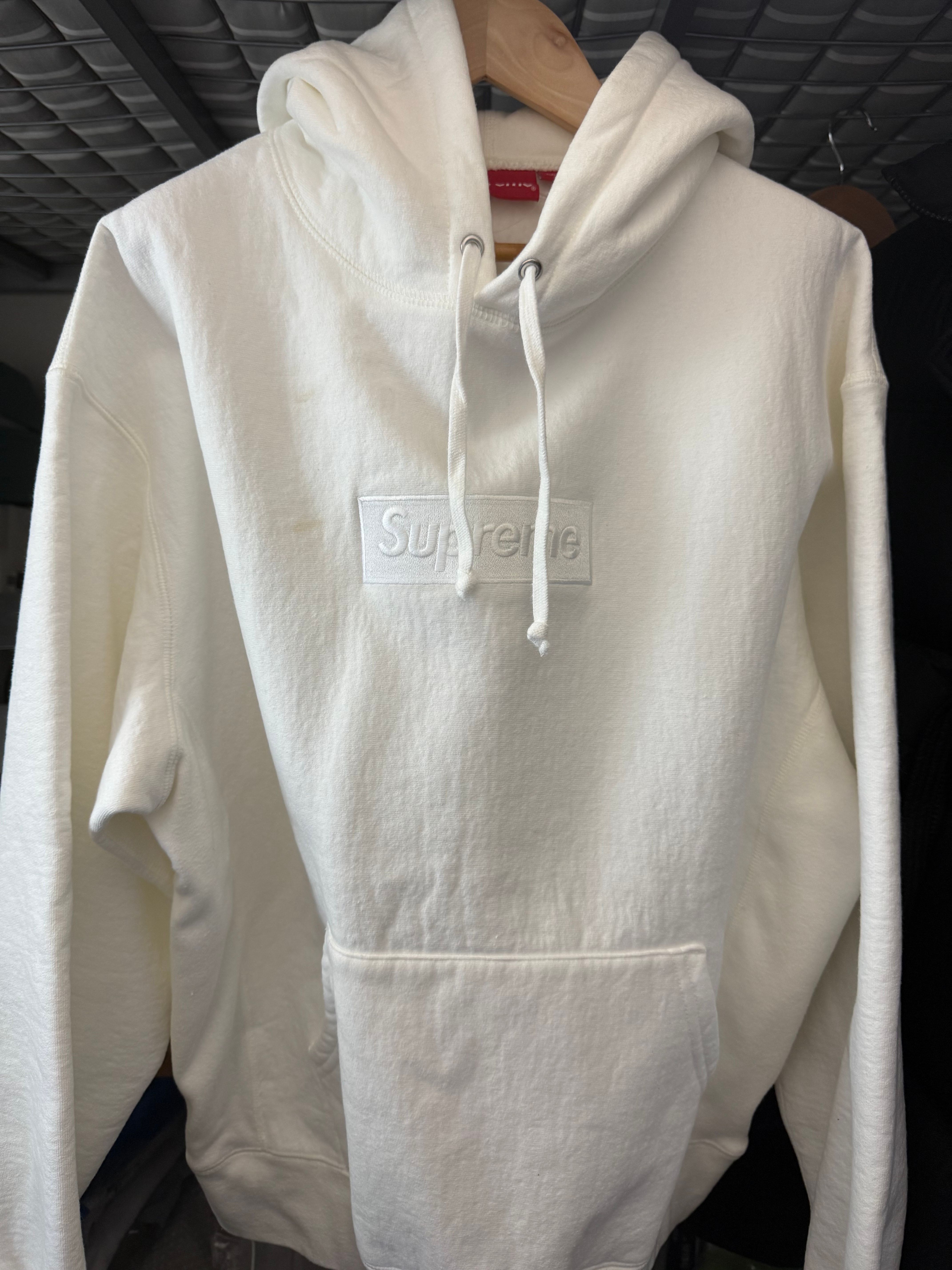 Supreme Box Logo Hooded Sweatshirt "White" (23FW)