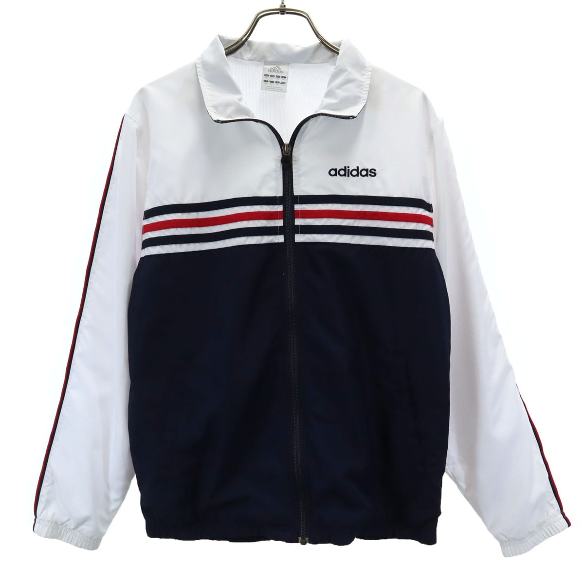adidas アディダス 長袖 ジップジャケット M ネイビー系 ベンチレーション