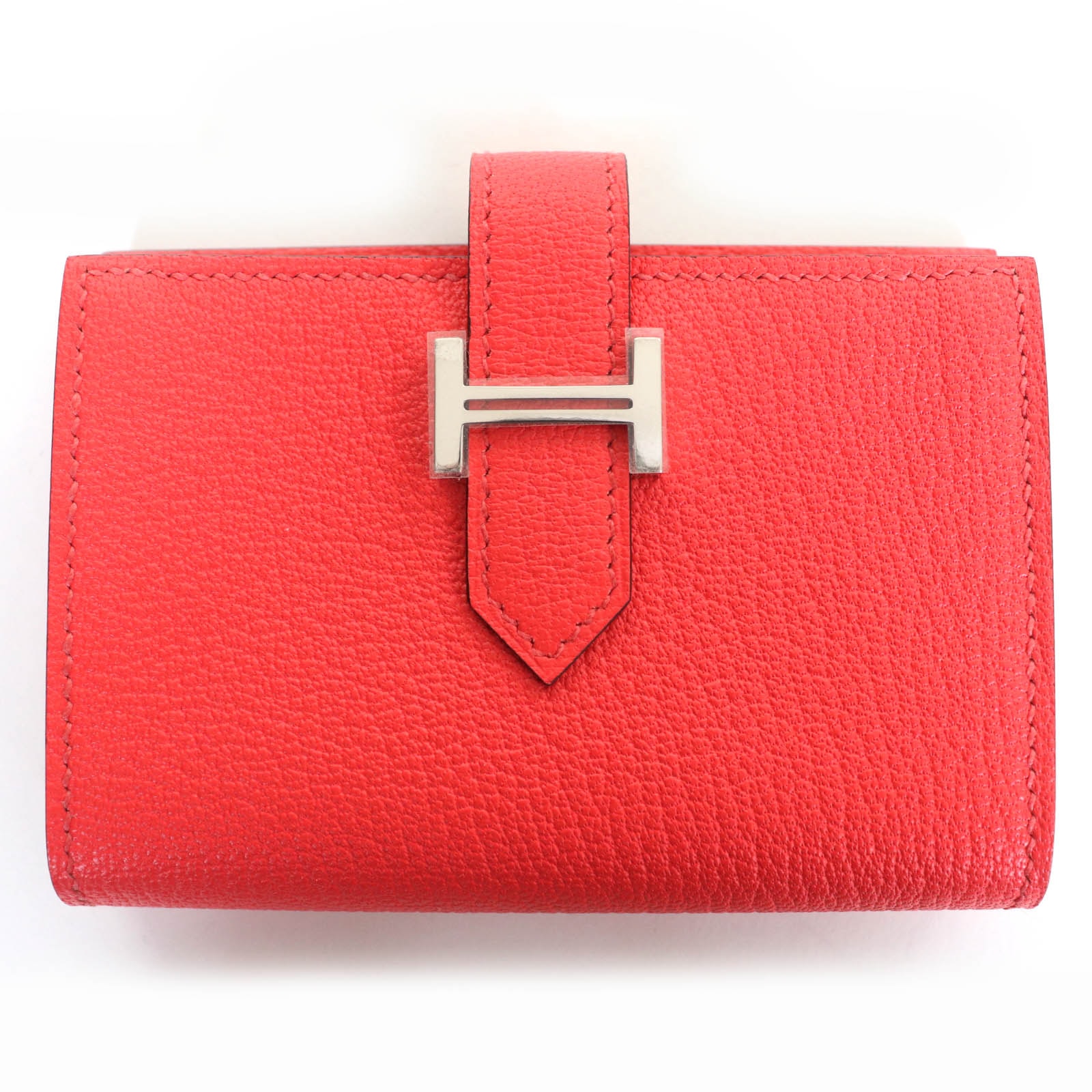 未使用品 エルメス
 二つ折り財布 ベアン ミニ レディース
