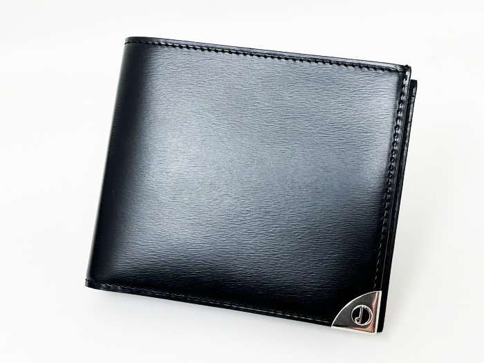 ダンヒル 財布 二つ折り ブラック レザー ロンドンスタイル WN3010A