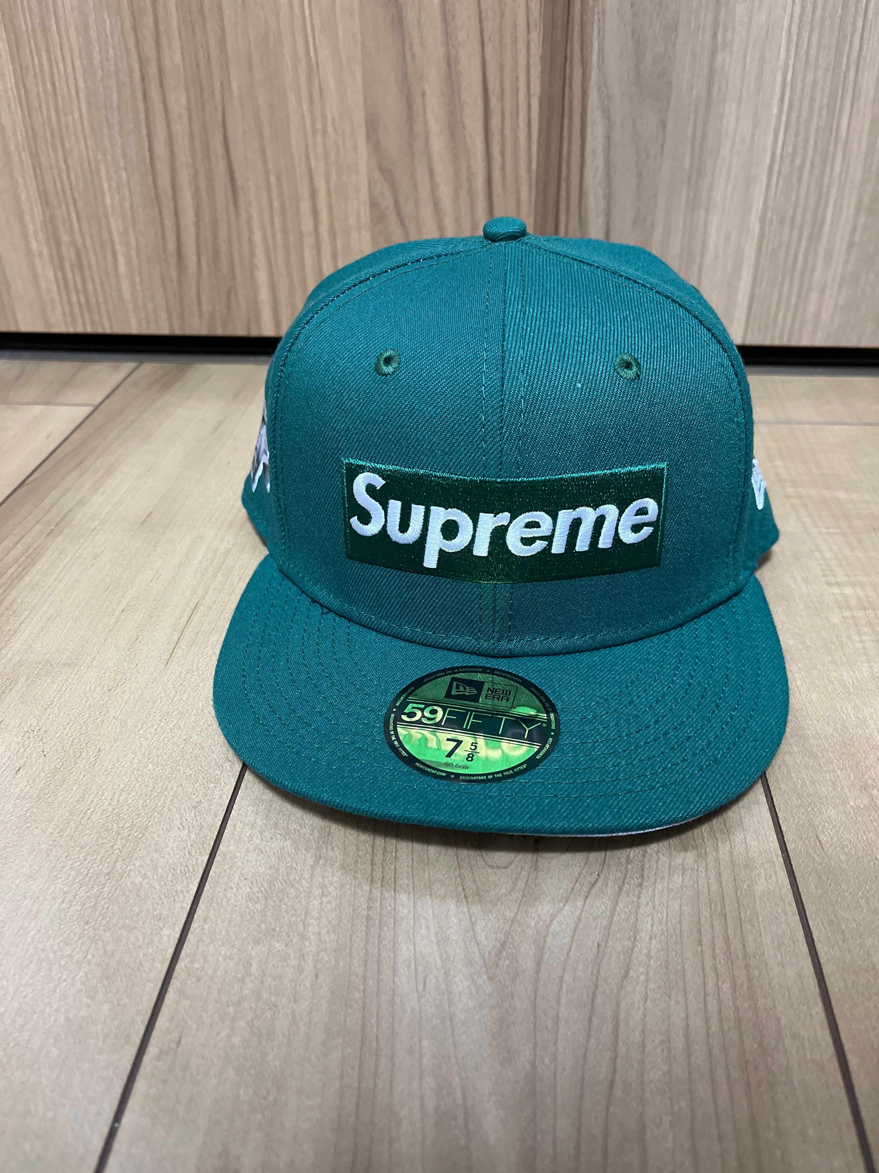 Supreme Money Box Logo New Era "Dark Green"