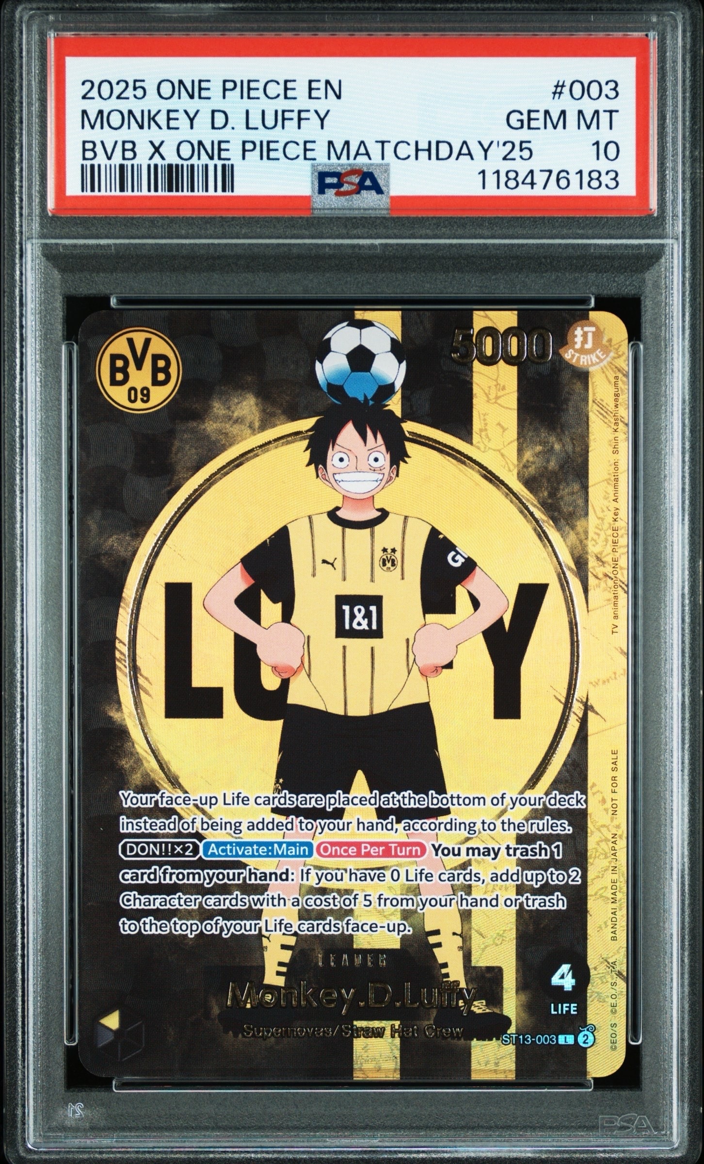 モンキー・D・ルフィ L [ST13-003]【英語版】(プロモーションカード「ボルシアドルトムント × ONE PIECE マッチデー 2025」)