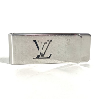 ルイヴィトン LOUIS VUITTON ビルクリップ・シャンゼリゼ M65041 札ばさみ 財布 マネークリップ メタル シルバー