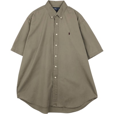 古着 ラルフローレン Ralph Lauren BLAKE 半袖 ボタンダウンシャツ メンズXL相当/eaa638317