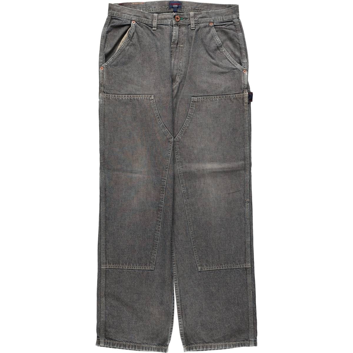 古着 90~00年代 トミーヒルフィガー TOMMY HILFIGER JEANS ダブルニー デニムペインターパンツ メンズw33相当/eaa569317