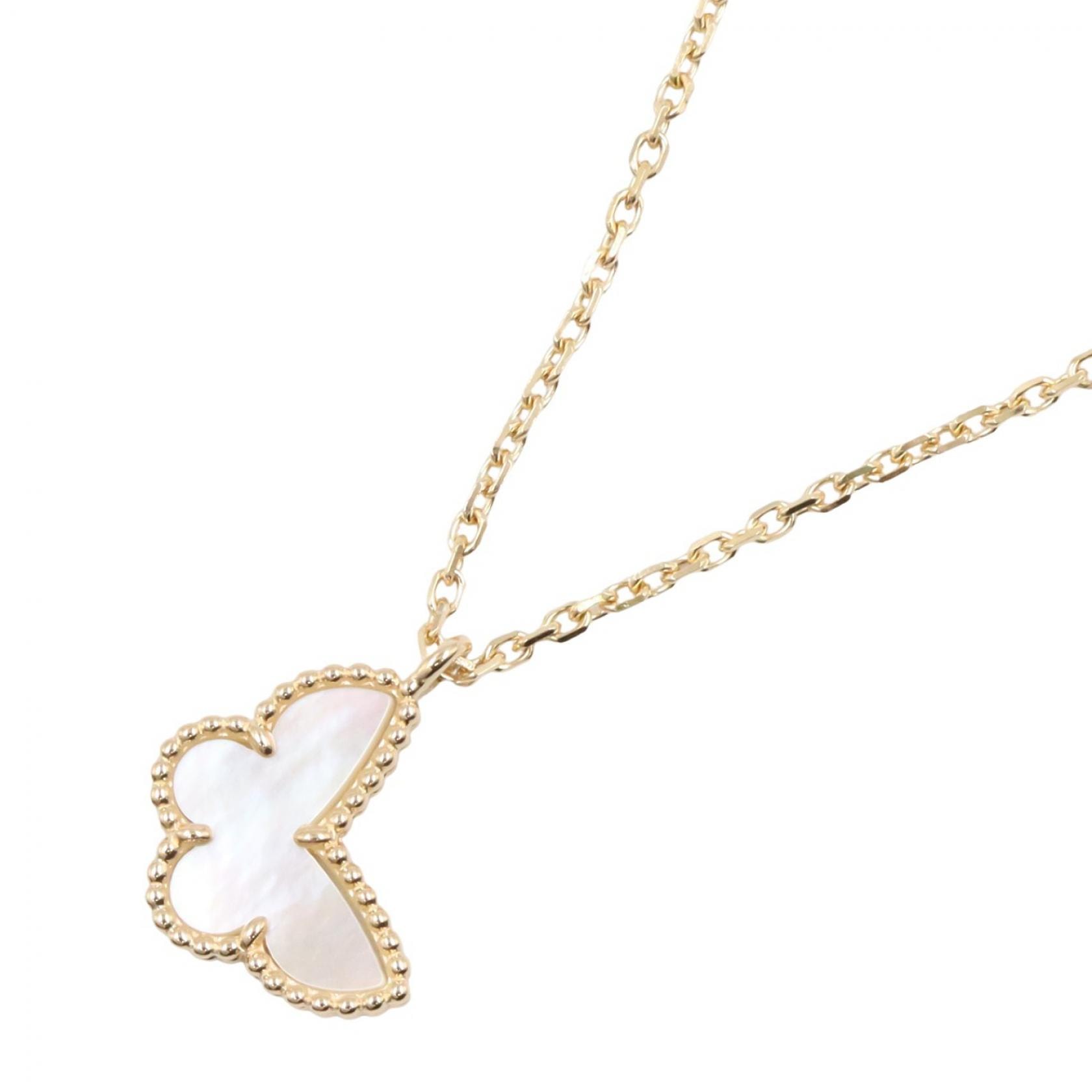 ヴァンクリーフ&アーペル Van Cleef & Arpels スウィート パピヨン マザーオブパール ネックレス ネックレス ジュエリー K18(イエローゴールド) マザーオブパール レディース ゴールド系 / ホワイト系