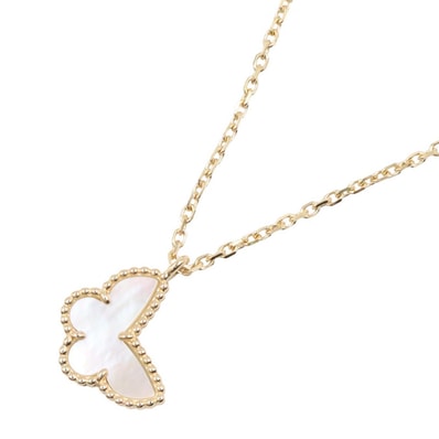 ヴァンクリーフ&アーペル Van Cleef & Arpels スウィート パピヨン マザーオブパール ネックレス ネックレス ジュエリー K18(イエローゴールド) マザーオブパール レディース ゴールド系 / ホワイト系