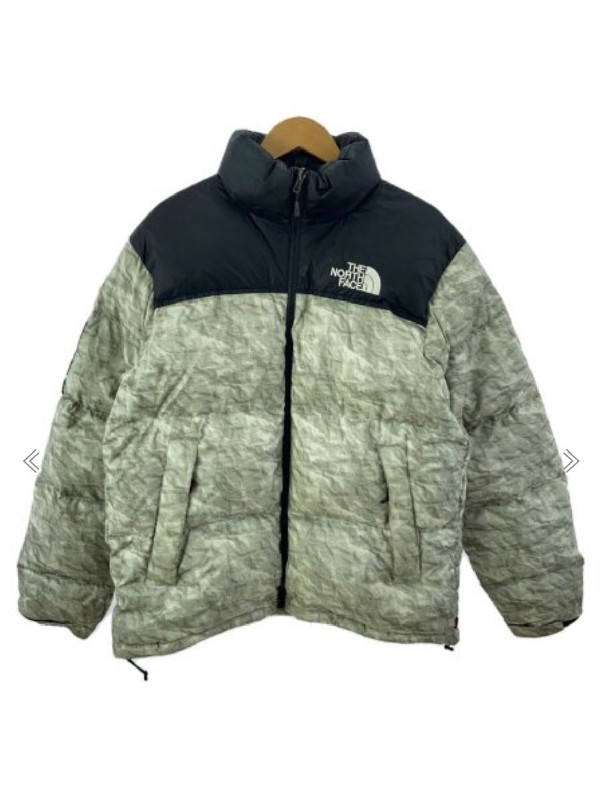 Supreme x The North Face Nuptse Jacket "White Paper Print"