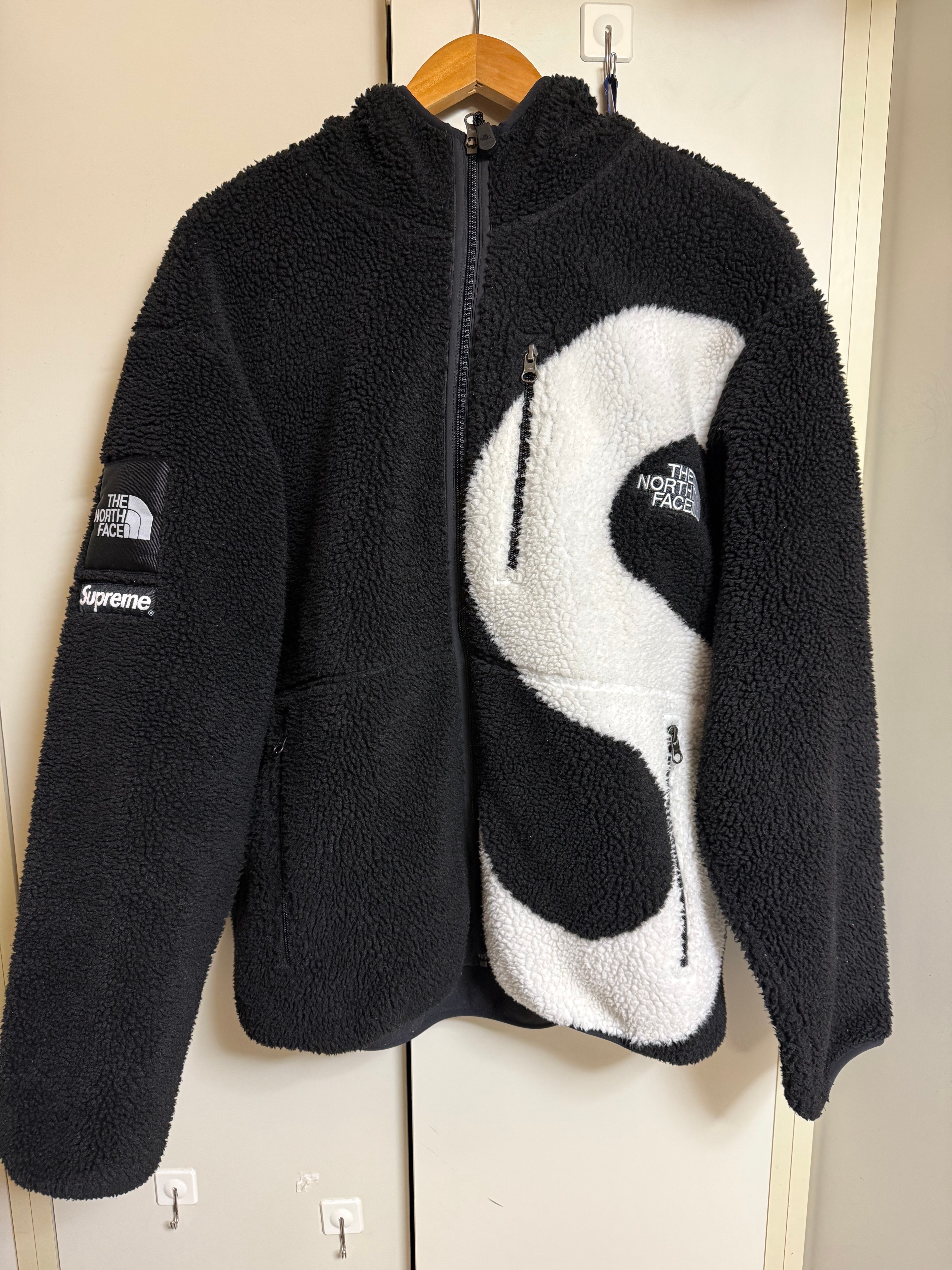 Supreme x The North Face S Logo Hooded Fleece Jacket "Black"