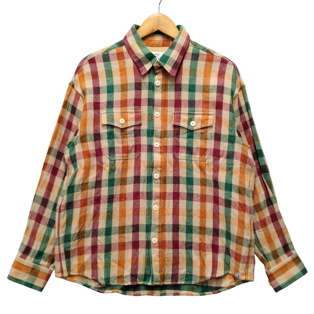 VISVIM ビズビム 品番 0122205011008 LUMBER CHECK L/S リネン混 ウール チェック シャツ 52590
