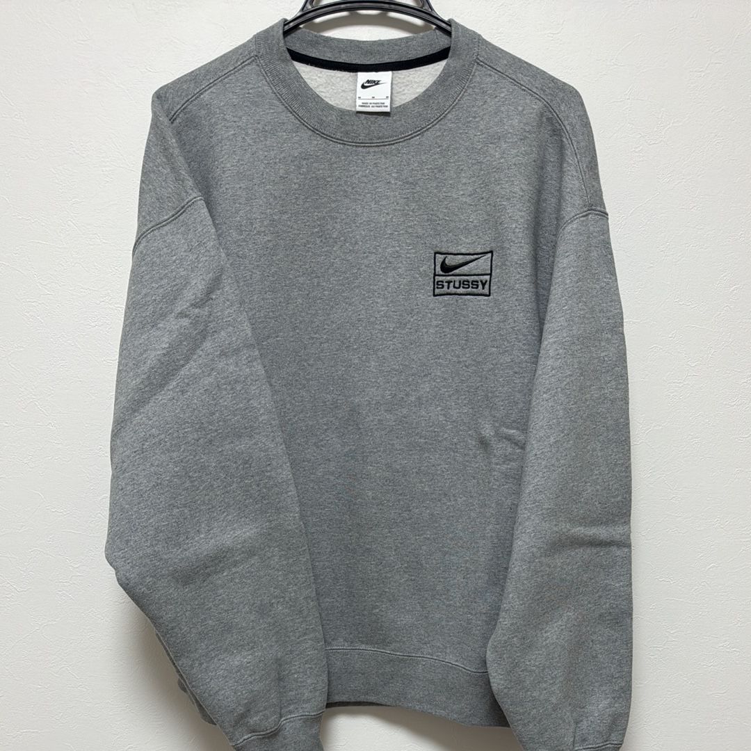 Stussy x Nike Fleece Crew (US Size) "Grey" DO9337-063