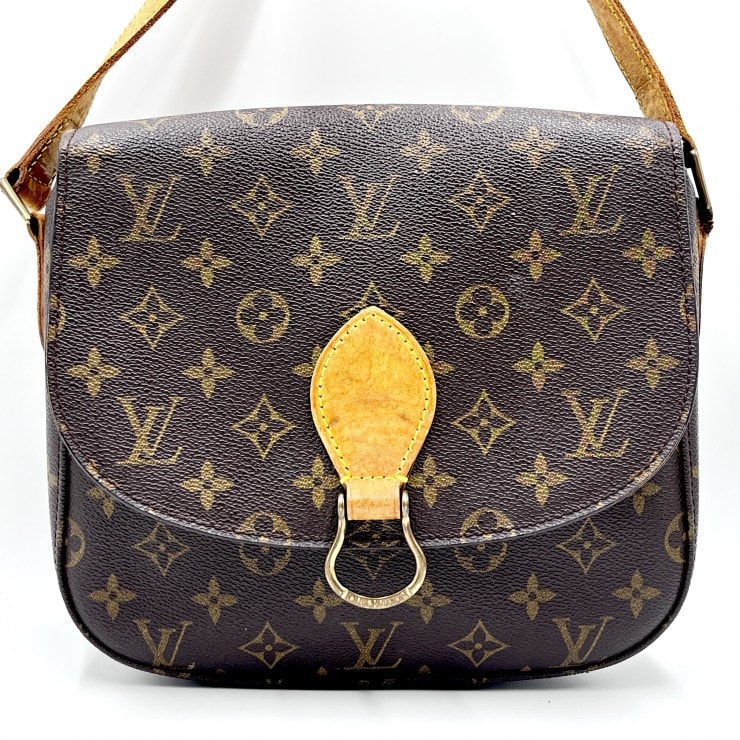 LOUIS VUITTON(ルイヴィトン)サンクルーGM ヴィンテージ ショルダーバッグ モノグラム キャンバス ブラウン ゴールド金具 M51242【中古】