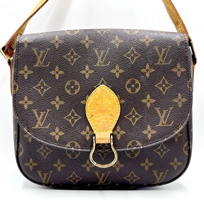 LOUIS VUITTON(ルイヴィトン)サンクルーGM ヴィンテージ ショルダーバッグ モノグラム キャンバス ブラウン ゴールド金具 M51242【中古】