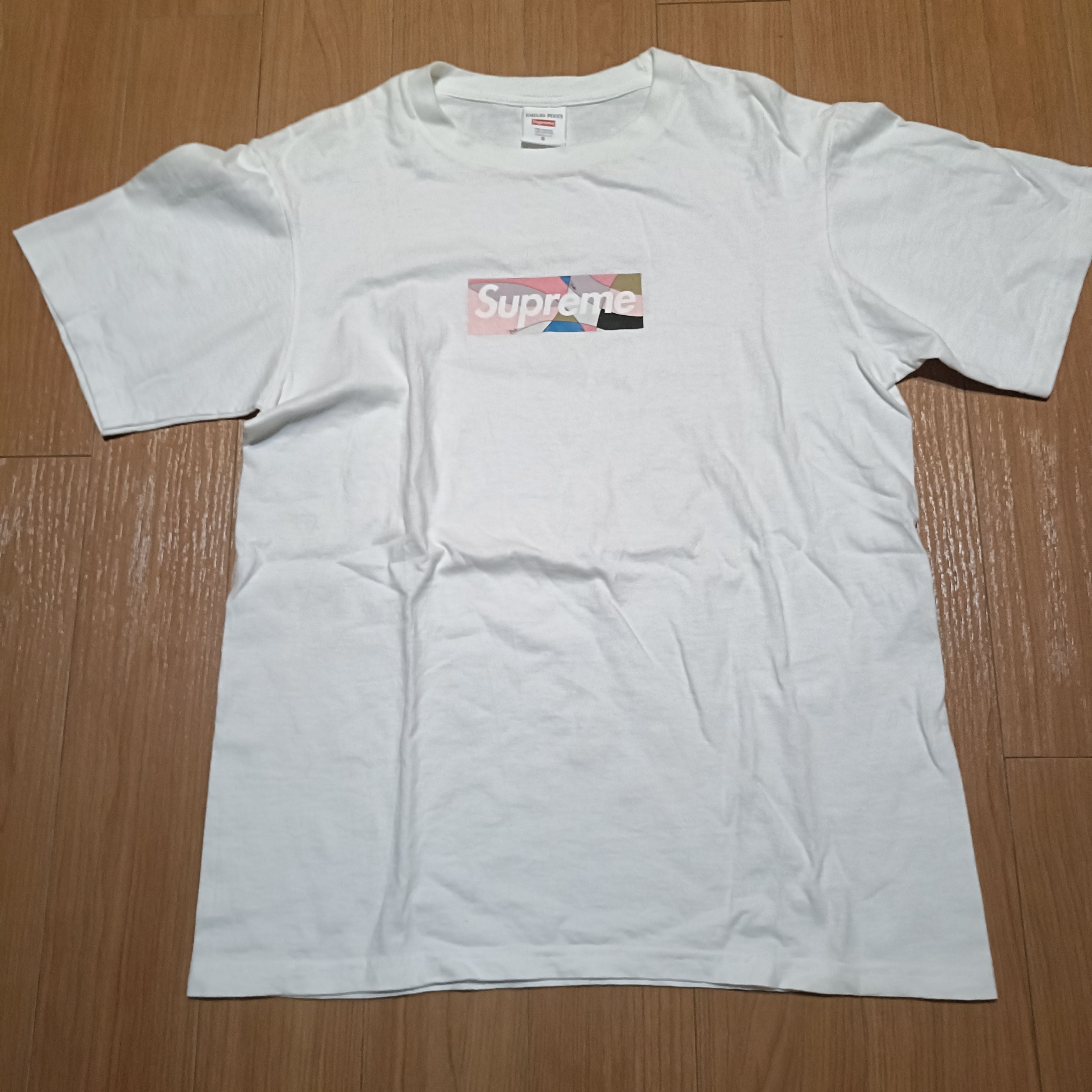 Supreme / Emilio Pucci® Box Logo Tee "White/Pink"