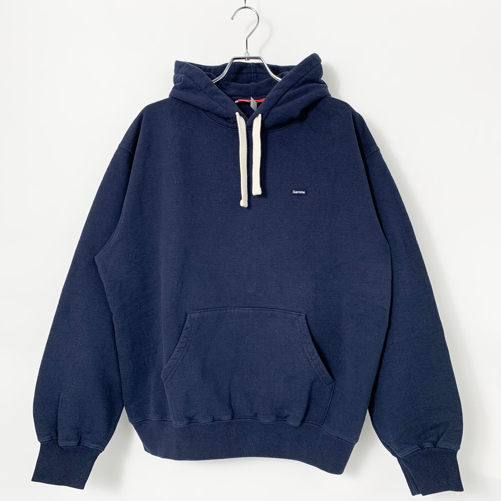 Supreme Small Box Drawcord Hooded Sweatshirt (26SS) "Navy"