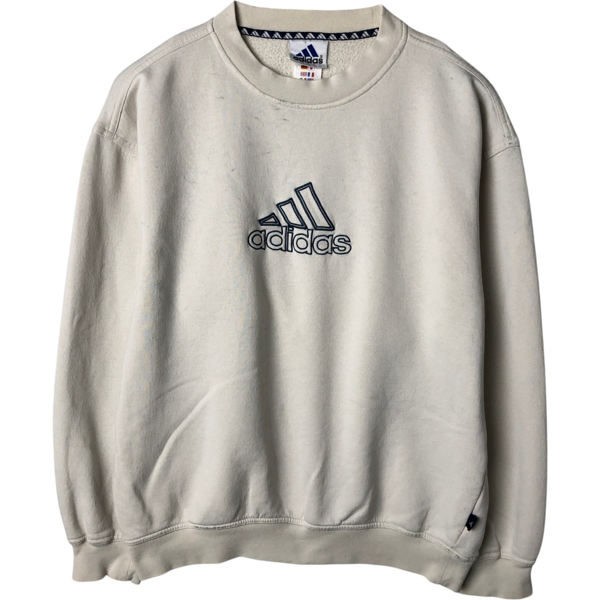 古着 90年代 アディダス adidas ロゴスウェットシャツ トレーナー インドネシア製 メンズL相当 ヴィンテージ/eaa635070