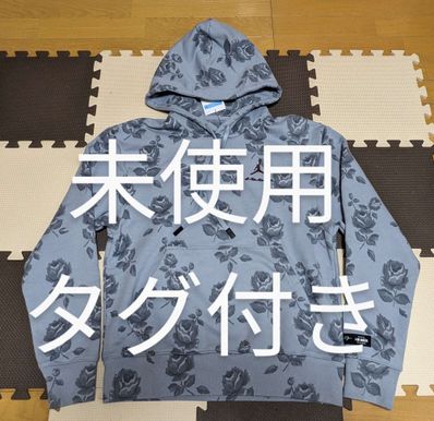 Jordan A ma maniere Allover Print Fleece Hoodie "Obsidian Mist"