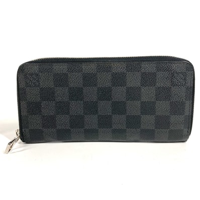 ルイヴィトン LOUIS VUITTON ジッピーウォレットヴェルティカル N63095 ダミエグラフィット ロングウォレット ラウンドファスナー 長財布 ダミエグラフィットキャンバス ブラック