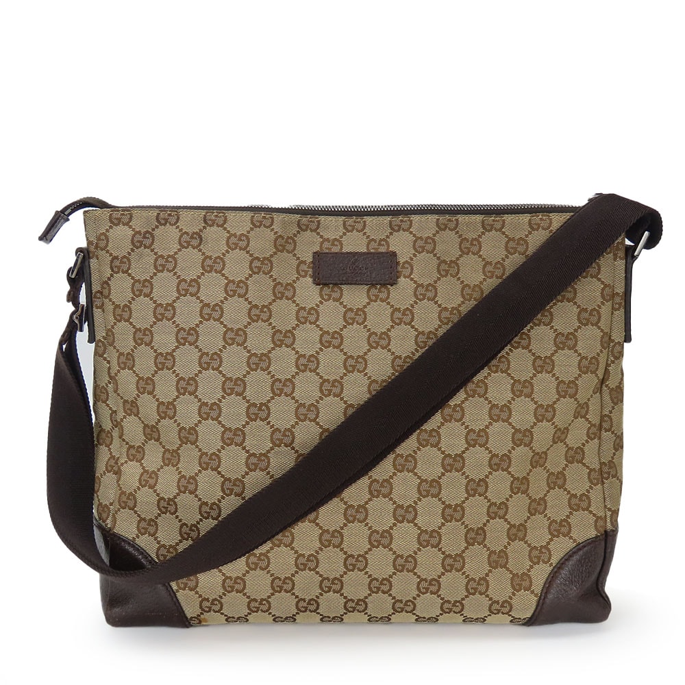 傷や汚れあり】【中古】 グッチ ショルダーバッグ 110054 GGキャンバス