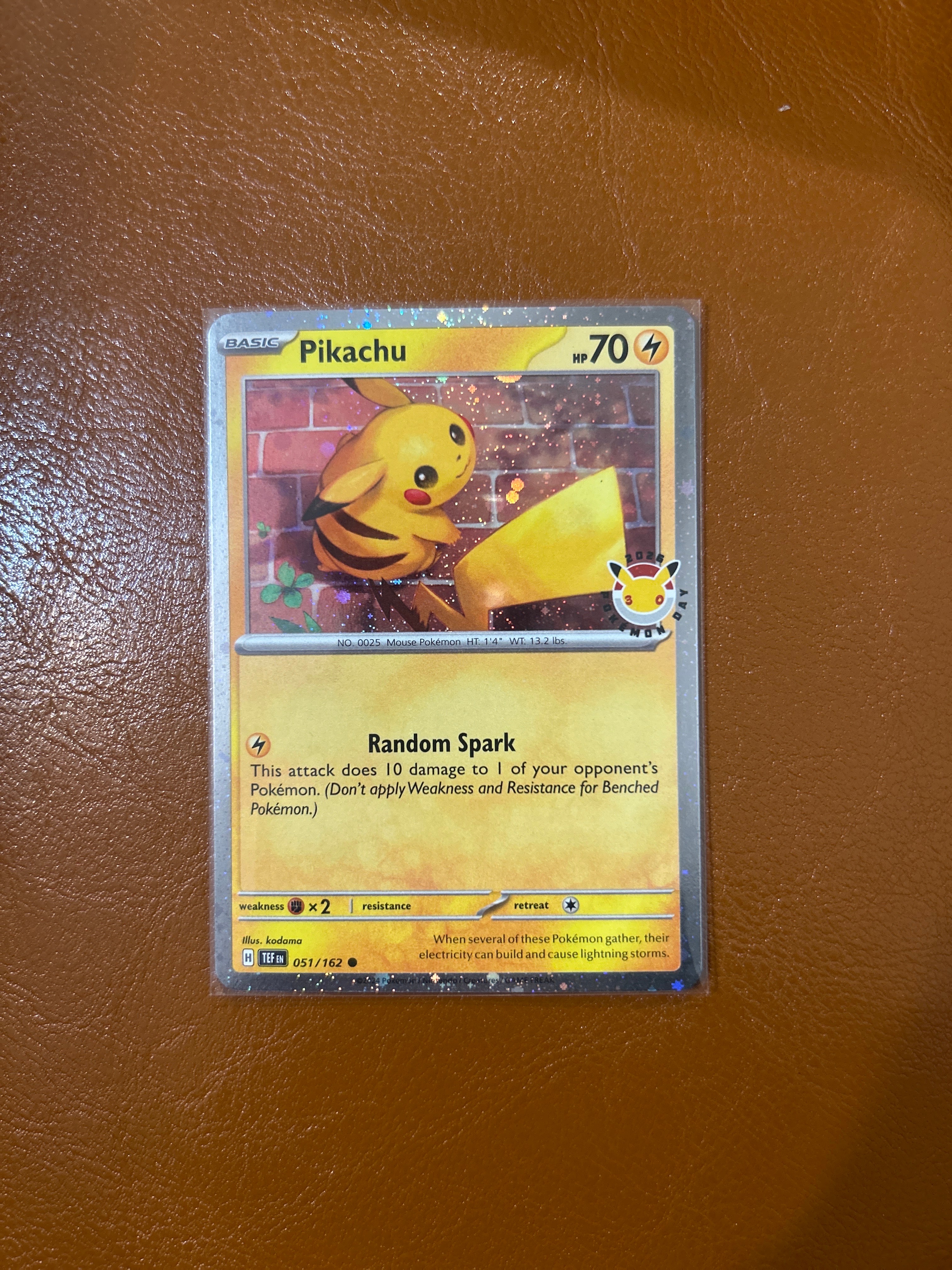 ピカチュウ C [TEF EN 051/162]【英語版】(メガエボリューション「ポケモンデイ 2026 コレクション」)