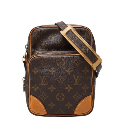 ルイ ヴィトン モノグラム アマゾン 斜め掛け ショルダーバッグ M45236 ブラウン PVC レザー レディース LOUIS VUITTON 【中古】