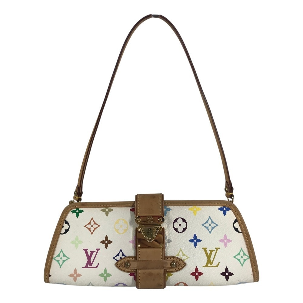 ルイヴィトン LOUIS VUITTON シャーリー M40049 モノグラムマルチカラー カバン クラッチバッグ 2WAYバッグ ハンドバッグ 肩掛け ショルダーバッグ モノグラムマルチカラーキャンバス ブロン ホワイト